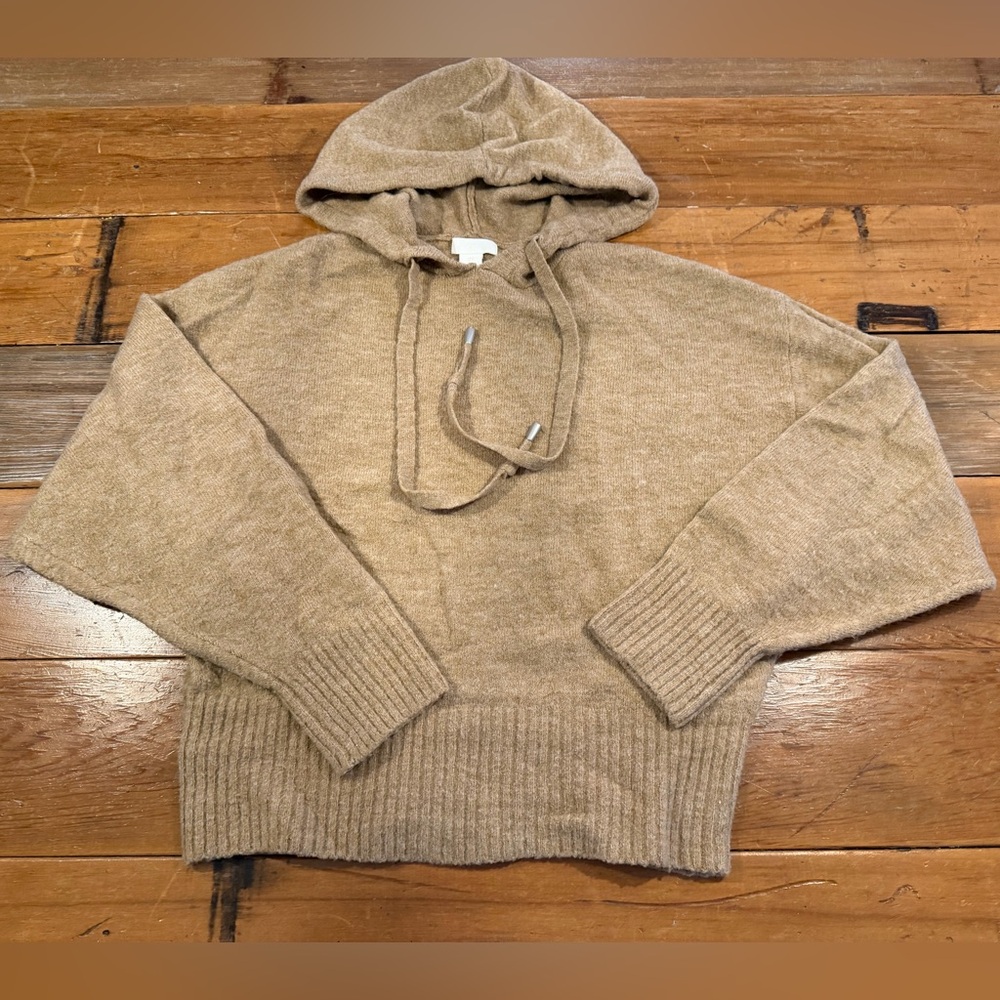 H&M Pullover Hooded Sweater Camel Size S
